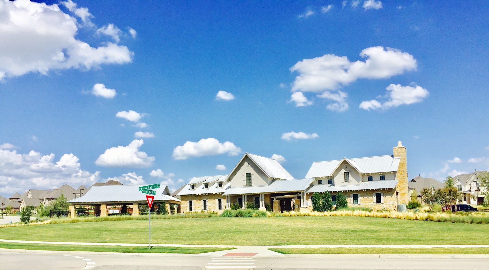 Phillips Creek Ranch Frisco Pool Welcome Center Leading Edge Realty