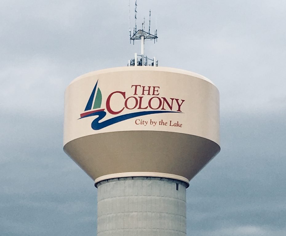 The_Colony_water_tower