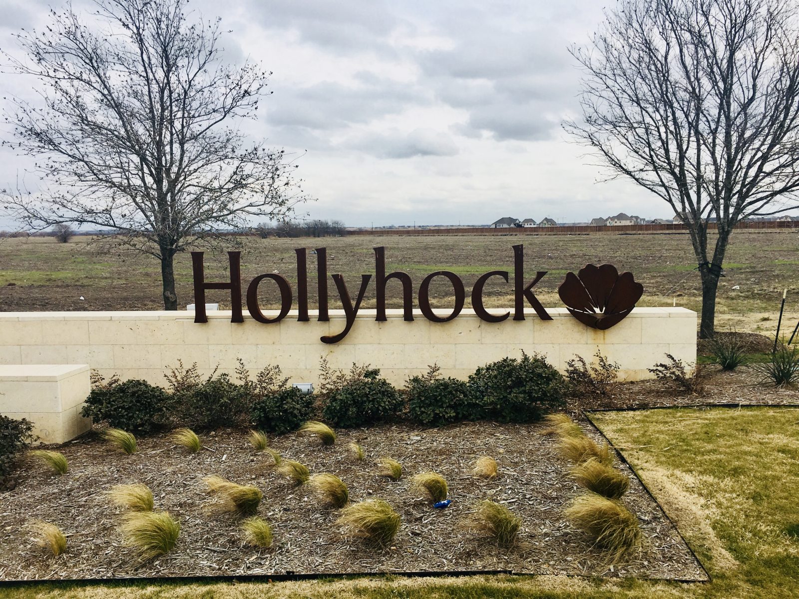 Hollyhock-entrance-sign