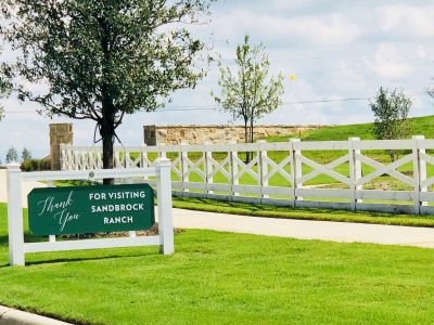 Sandbrock_Ranch_Aubrey_thank_you_for_visiting_sign